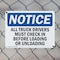 Signmission Truck Drivers Check In OSHA Notice Sign, Plastic, 10in W x 7in L, 2PK OS-2PACK-NS-P-710-L-16758 - alternate 5